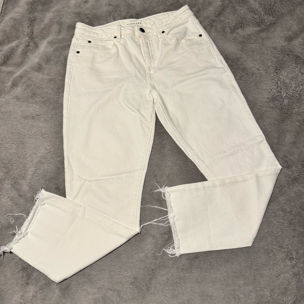 SLVRLAKE LouLou White Jeans